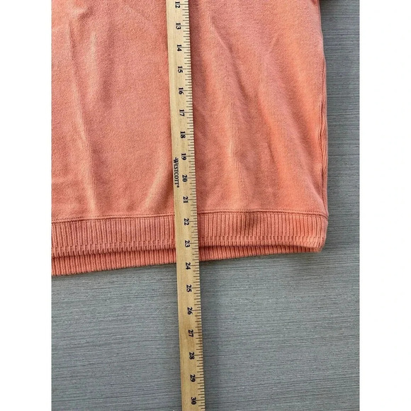 Tommy Bahama Aruba 1/4 Zip Knit Sweatshirt Sweater Coral Orange S - Picture 6 of 9
